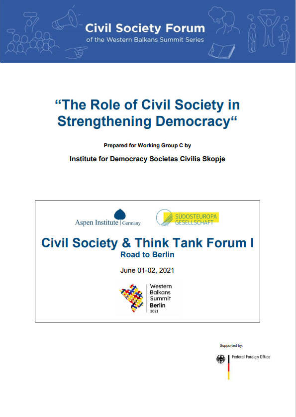 The Role of Civil Society in  Strengthening Democracy