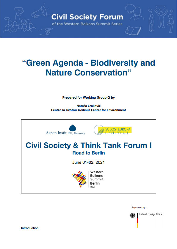 Green Agenda - Biodiversity and  Nature Conservation