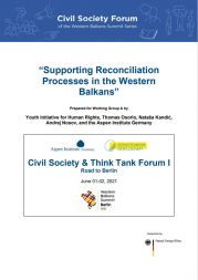 Supporting Reconciliation  Processes in the Western  Balkans