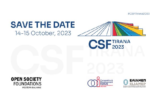 SAVE THE DATE | Tirana Civil Society and Think Tank Forum, October 14-15, 2023 