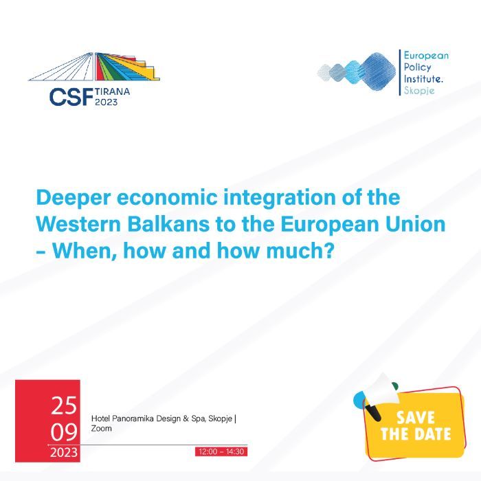 Deeper economic integration of the Western Balkans to the European Union – When, how and how much?